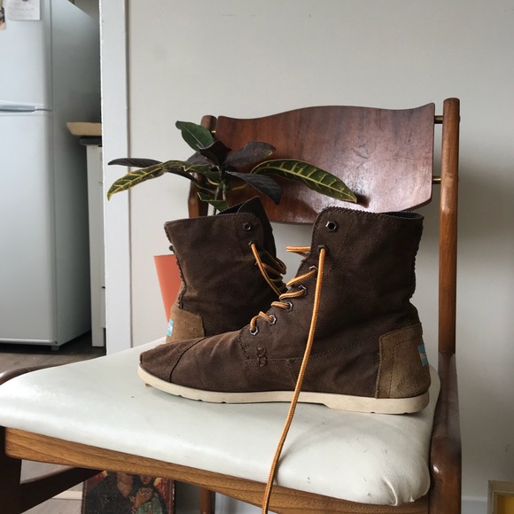 Toms chukka men’s sneaker boot shoe high top suede - Picture 6 of 6